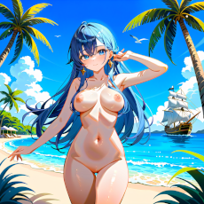 Sexy girl on the beach #1