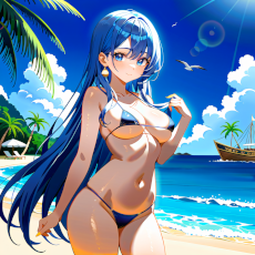 Sexy girl on the beach. Image #37