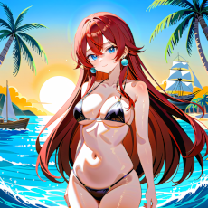 Sexy girl on the beach #5