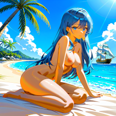 Sexy girl on the beach. Image #258