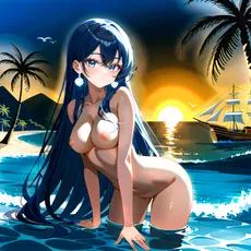 Sexy girl on the beach. Image #349