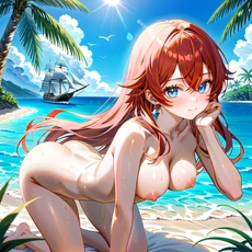 Sexy girl on the beach. Image #804