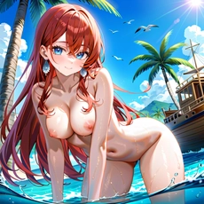 Sexy girl on the beach. Image #1001