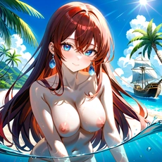 Sexy girl on the beach. Image #1020