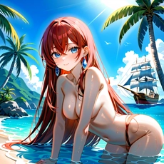 Sexy girl on the beach. Image #1206