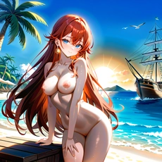 Sexy girl on the beach. Image #1215