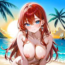 Sexy girl on the beach. Image #1262