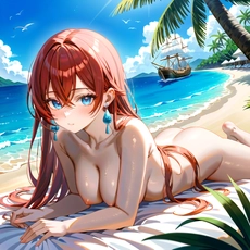 Sexy girl on the beach. Image #1273