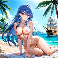 Sexy girl on the beach. Image #1290