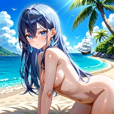 Sexy girl on the beach. Image #1370