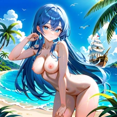 Sexy girl on the beach. Image #1402