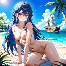 Sexy girl on the beach. Image #1417