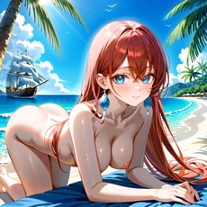 Sexy girl on the beach. Image #1723