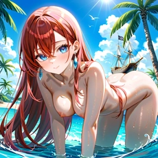 Sexy girl on the beach. Image #1957
