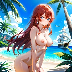 Sexy girl on the beach. Image #1974