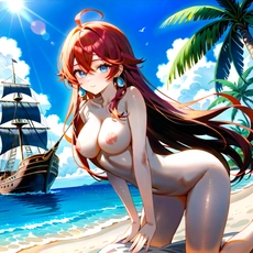 Sexy girl on the beach. Image #2001