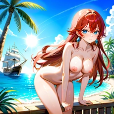 Sexy girl on the beach. Image #2004
